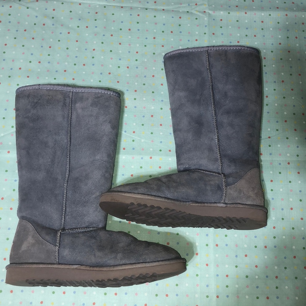 light blue tall UGG boots